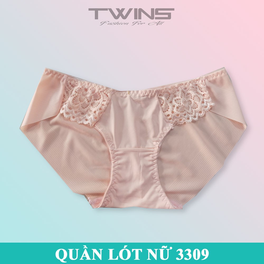 Quần lót nữ thun lạnh phối ren cao cấp Thịnh Phát 3309 chất mềm mịn thoáng mát không lộ đường may size dưới 60kg