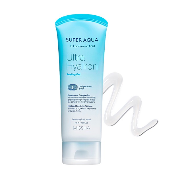 [BILL HÀN]Tẩy Tế Bào Chết Cho Mặt Missha Super Aqua Ultra Hyalron Peeling Gel 100ml