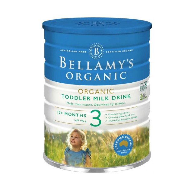 [KÈM QUÀ TẶNG][Date 2023] Sữa Bột Bellamy's Organic Công Thức Số 1/Số 2/Số 3 900gr