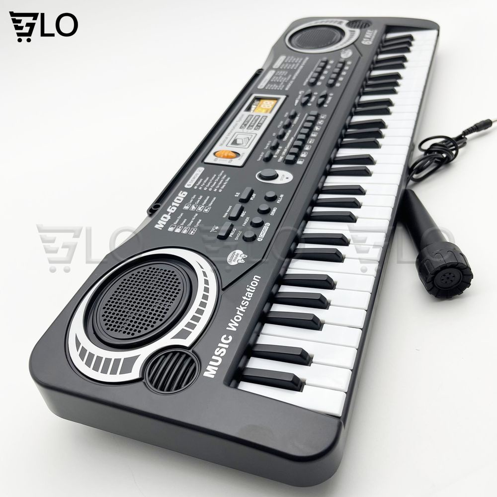 Đàn Piano Electronic Keyboard 61 Phím Kèm Mic Cho Bé