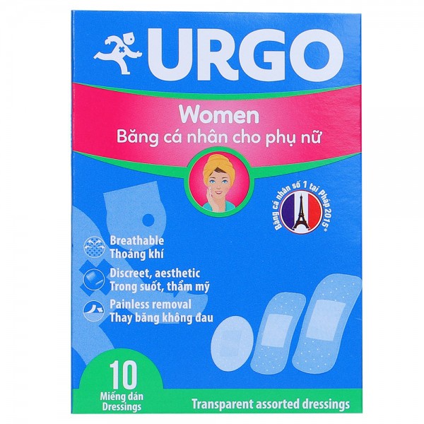 Băng cá nhân Urgo dạng gói tiện dụng