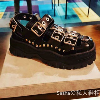 Giày sandals nạm đinh cá tính đế cao 6,5cm