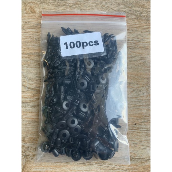 Bộ 100 cái chốt bấm dàn áo loại 6mm cho xe máy