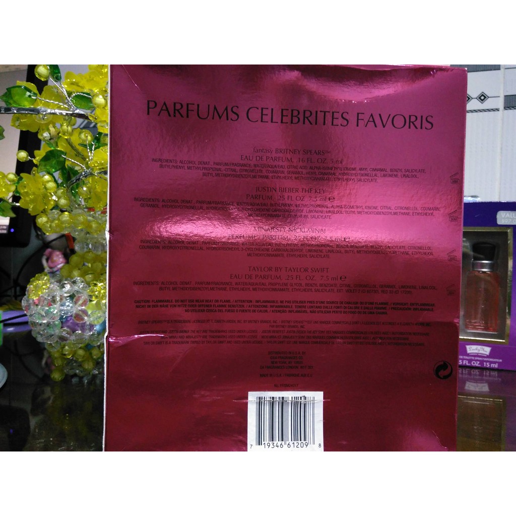 SET NƯỚC HOA CELEBRITY FRAGRANCE FAVORITES - MỸ | Thế Giới Skin Care