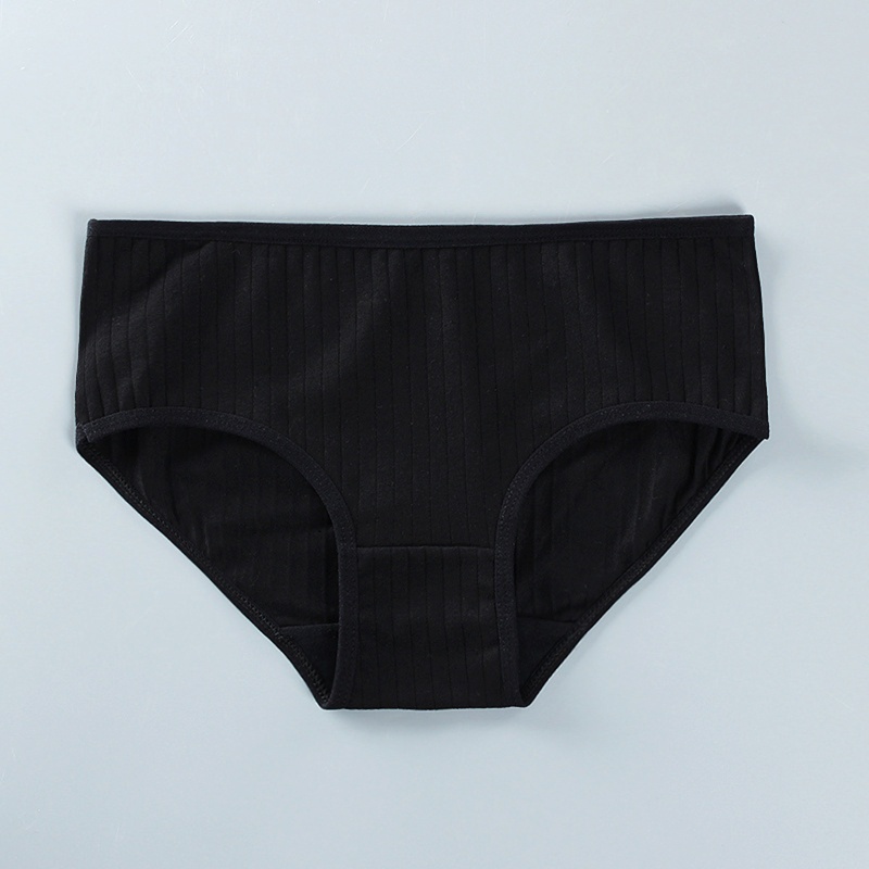 1 Quần Lót Cotton Mềm Mỏng Thoáng Khí Màu Trơn Cho Bé Gái Tuổi Teen