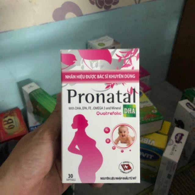 Pronatal DHA cung cấp dưỡng chất cho bà bầu, bổ sung canxi, sắt và vitami cho mẹ bầu và cho con bú