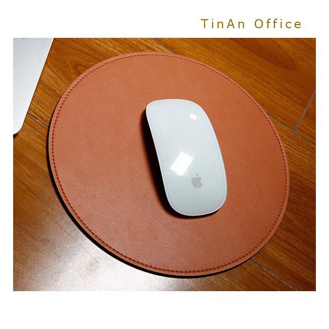 [Microfiber Leather ]Miếng Lót Chuột Da ( Mouse Pad ) Hình Tròn, Không Thấm Nước, Đường Kính 22 cm