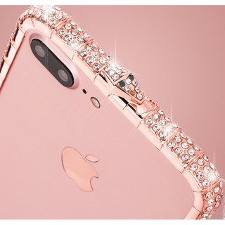 ỐP VIỀN ĐÍNH ĐÁ SANH CHẢNH CHO IPHONE 6 - XS MAX OP02