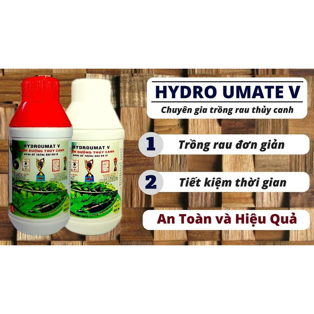 Dinh Dưỡng Thủy Canh HYDRO UMAT V & F Dùng Cho Rau Ăn Lá và Cây Ăn Quả An Toàn Cho Sức Khỏe