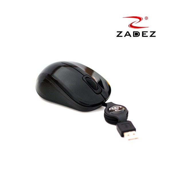 Chuột máy tính dây rút Zades M215 nhỏ gọn sài siêu bền bảo hành rất dài