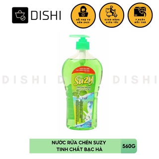 Nước rửa chén bát hữu cơ suzy 560g tinh chất bạc hà, chất lượng nhật bản | dishi
