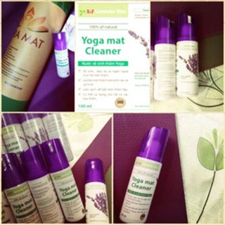 Thảm tập yoga bình xịt vệ sinh thảm yoga chất lượng tốt nhất thị trường mùi thơm lavender dễ chịu thoải mái khi tập yoga