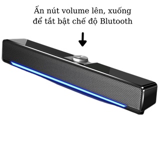 Loa máy tính blutetooth, Loa vi tính công suất lớn SADA V-196 phiên bản mới cao cấp, âm thanh nổi 4D bass to siêu êm