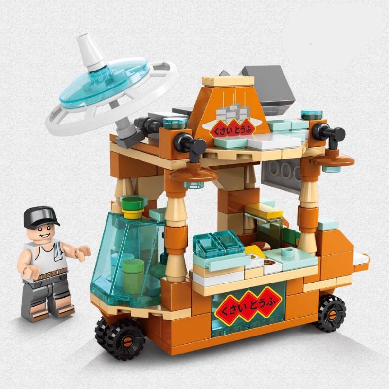 Khối xây dựng hạt Kiến trúc đô thị Đồ chơi ghép hình Chế độ xem phố đồ chơi trẻ em Đồ chơi mô hình