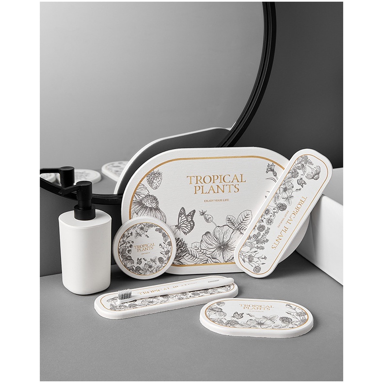 Tấm Lót Xà Phòng Diatom Tự Nhiên Thấm Hút Nước Chống Bỏng Tiện Dụng