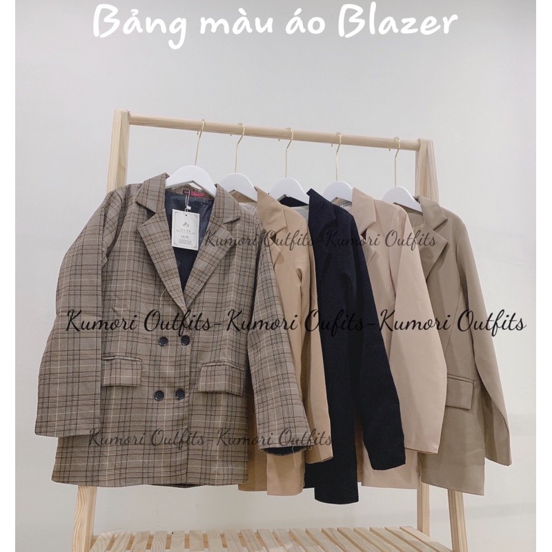 [Ảnh&Video thật 100%] : Blazer 4 cúc nhiều màu, form chuẩn, chất xịn