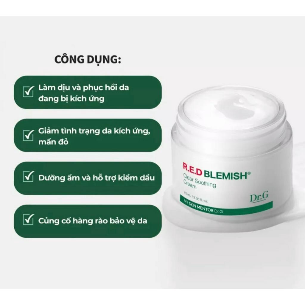 Kem dưỡng Dr.G DrG Red Blemish Clear Soothing Cream 30ml-70ml