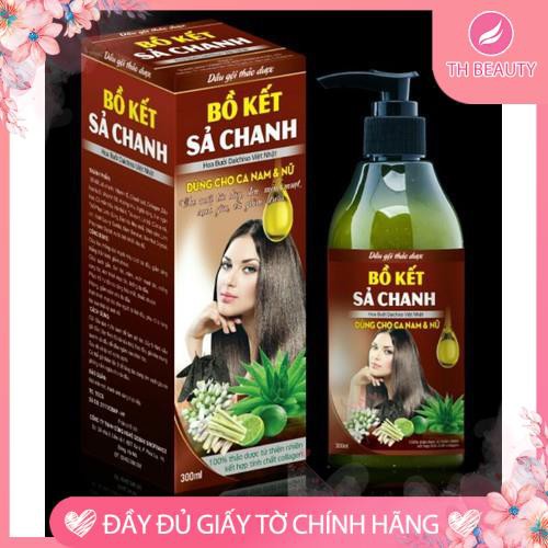 &lt;THẬT 100%&gt; Dầu gội bồ kết sả chanh (Nâu)