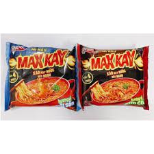 (1 gói mì 2 cách ăn)Mì Maxkay vị kim chi/ hải sản gói 80gr