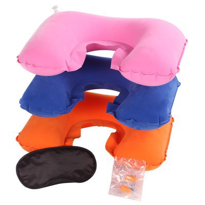 [SET 3 MÓN] GỐI HƠI BỊT MẮT NHÉT TAI NẰM NGỦ ĐI DU LỊCH, VĂN PHÒNG TIỆN LỢI