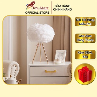 Đèn Ngủ Đẹp ♥️JOYMART♥️ Đèn Bàn Lông Vũ Trang Trí Phòng Ngủ Sang Trọng Tặng Kèm Bóng LED Bảo Hành 2 Năm MB1009