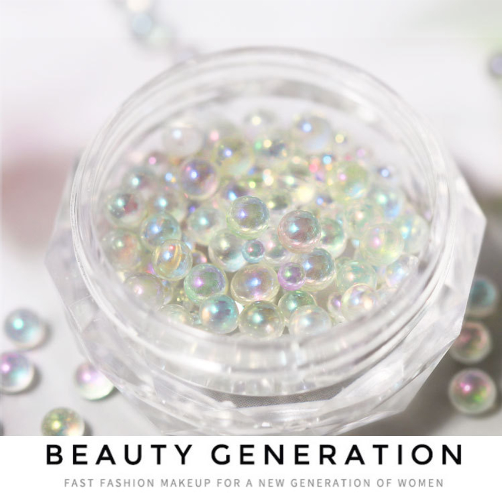 Ngọc trai 3D nhân tạo đính trang trí móng tay