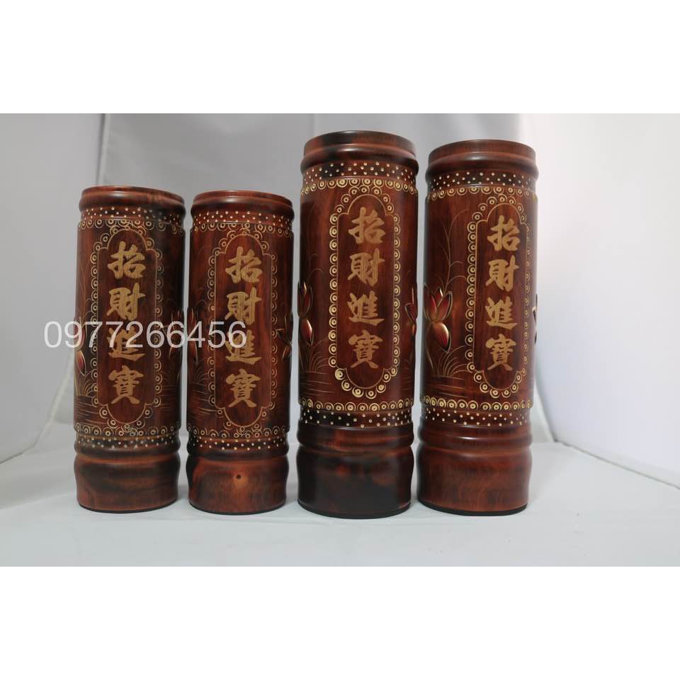 Ống Đựng Nhang Gỗ 23cm - 27cm - 32cm