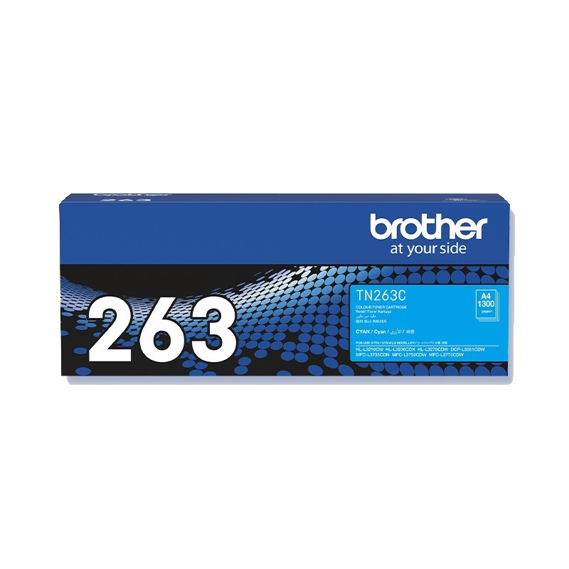Mực in laser màu Brother TN-263C  cho HL-L3230CDN/ DCP-L3551CDW/ MFC - Hàng Chính Hãng