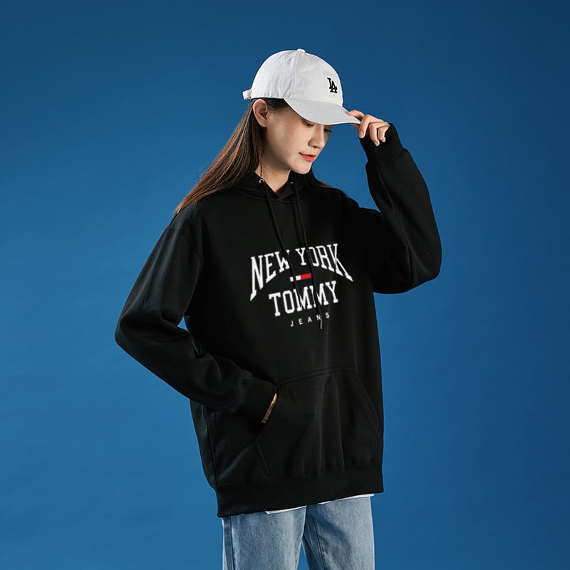 Áo Hoodie nữ cute form rộng New York Tommy chất nỉ bông cotton đẹp rẻ F12 Collection HD013