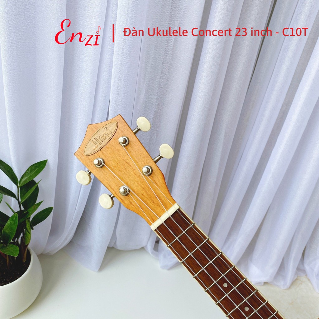 Đàn ukulele concert Enzi C10T màu gỗ phong cách cổ điển, âm thanh vang sáng giá rẻ chất lượng