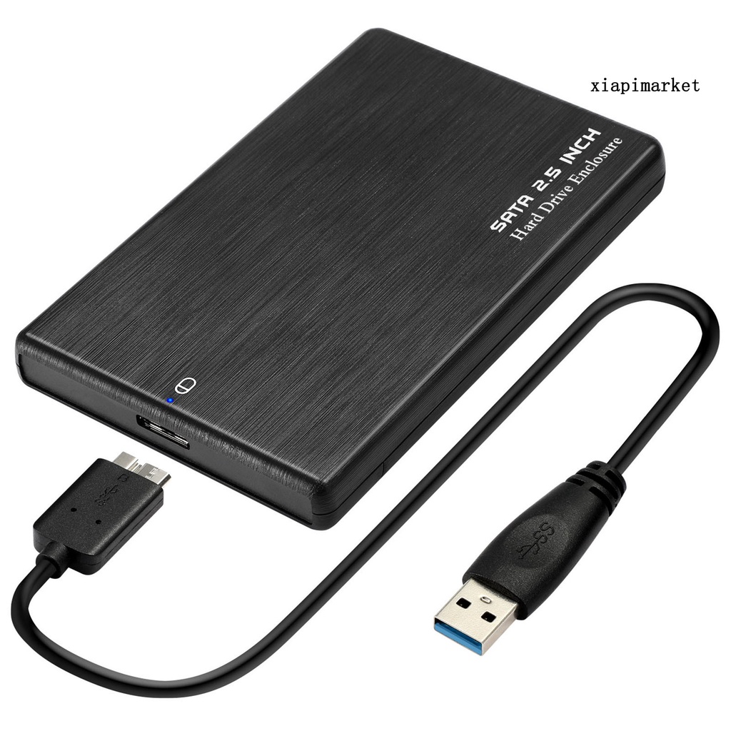 LOP_Portable 2.5inch SATA USB 3.0 5Gbps Hard Disk Drive Container External Enclosure