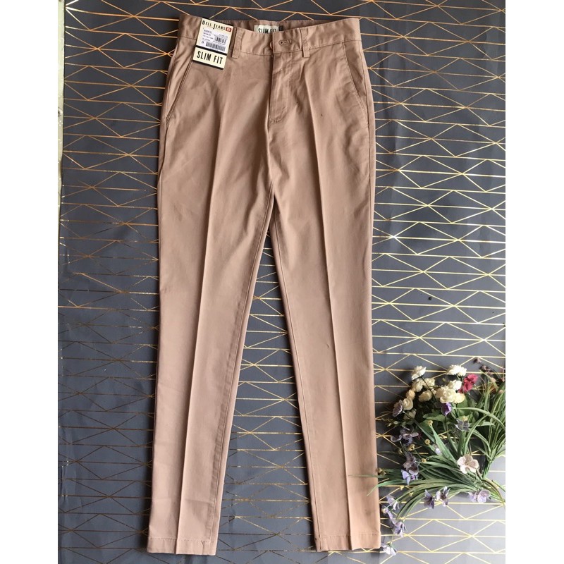 Quần nam dài kaki trung niên  DELL  JEANS ( chính hãng giá rẻ) KK205-01