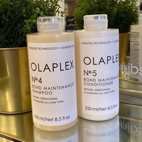 Gội xả phục hồi tóc hư tổn Olaplex No4-Olaplex No5 dung tích 250ml