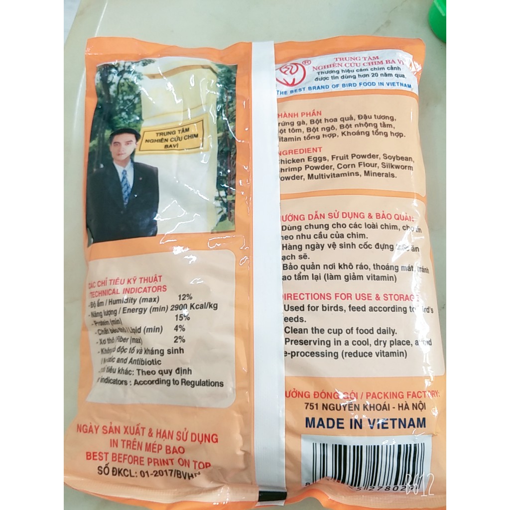 Cám Ba Vì (500g) cám trứng - thức ăn nuôi chim