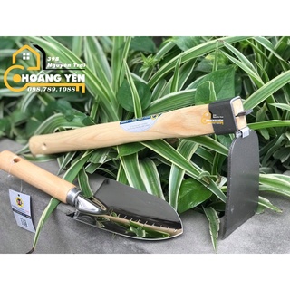 Bộ 2 dụng cụ làm vườn, cuốc xẻng trồng cây cảnh C-mart A0695, C-mart 0708, cuốc xẻng mini