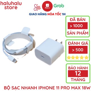 Bộ sạc nhanh 18w iphone 11 pro max chính hãng cho ipad iphone xs max, iphone xs, iphone x, iphone 8