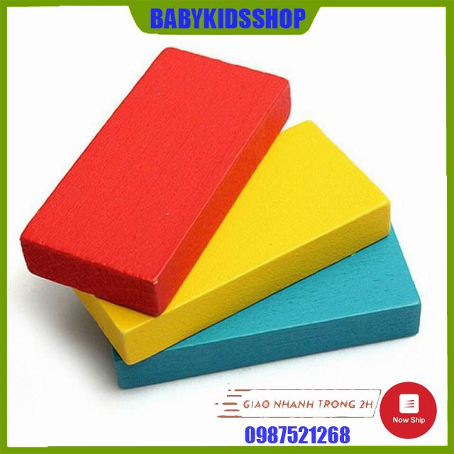 Đồ chơi Domino màu 100 - 120 chi tiết cho bé