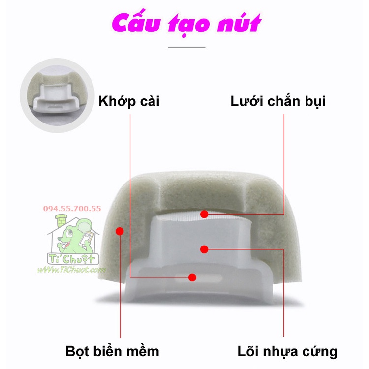 Nút Bọt Biển Bọc Tai Nghe AP AirPods Pro 1/ Pro 2, Có Lưới Chống Bụi, Lõi Nhựa Cứng
