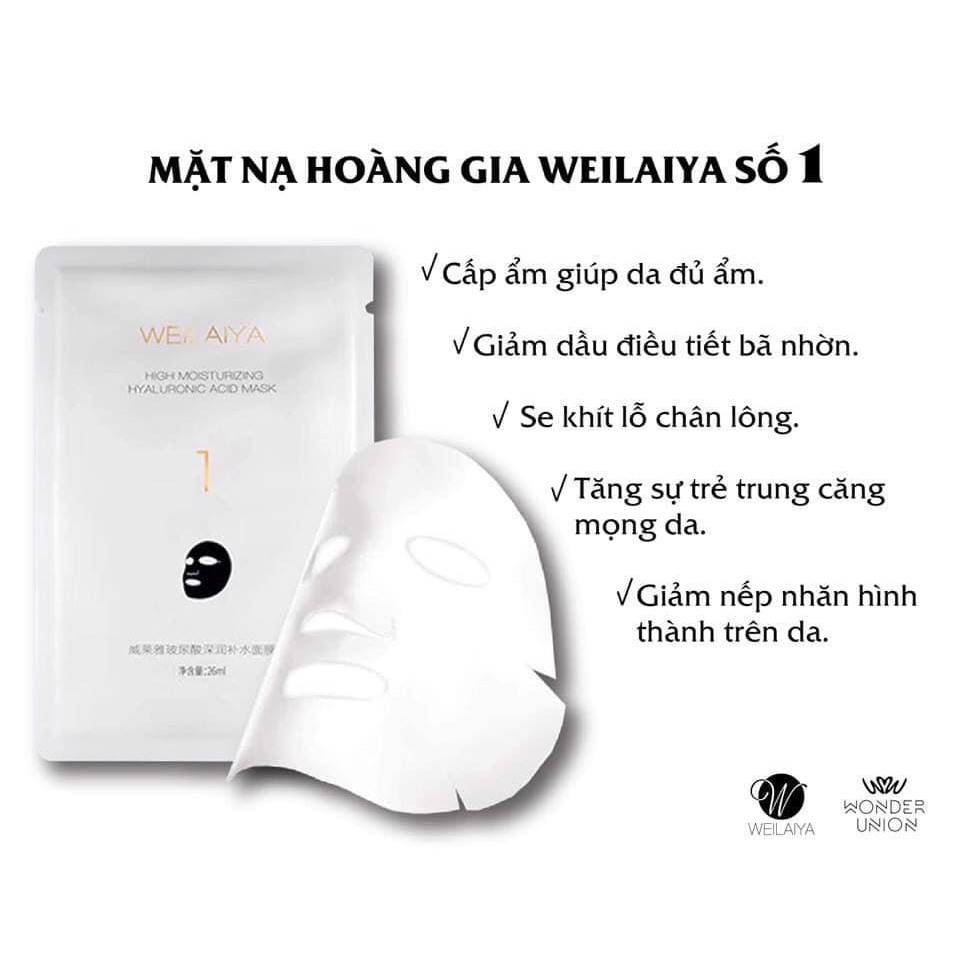 [Giá Dùng Thử] Mặt Nạ Trắng Da Weilaiya Chính hãng Bổ Sung Nước Dưỡng ẩm Da Trắng Hồng Rực Rỡ - Hộp 28 Miếng (Sẵn SLL) | BigBuy360 - bigbuy360.vn