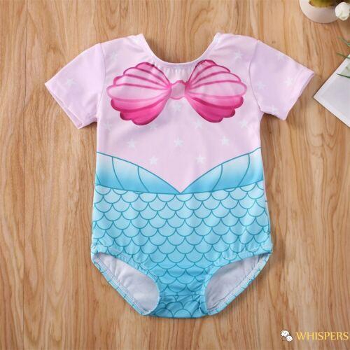 Whis - Đồ tắm áo liền quần cổ tròn tay ngắn dễ thương in họa tiết dành cho bé gái