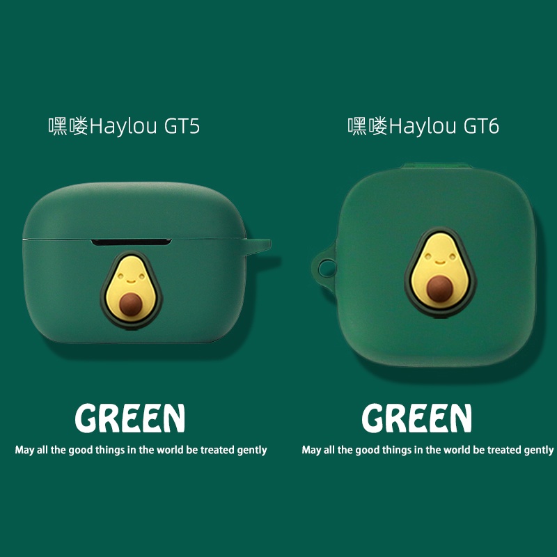 Vỏ Bảo Vệ Hộp Sạc Tai Nghe Bluetooth Haylou GT6 Haylou GT5 Haylou GT6 Haylou GT5 Bằng Silicon Chống Sốc Họa Tiết Hoạt Hình Dễ Thương