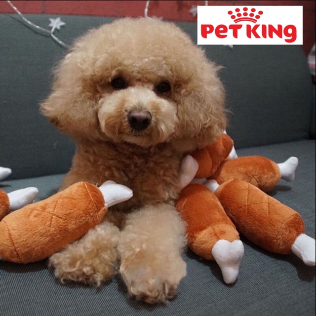 Đồ Chơi Đùi Gà Bằng Bông cho Thú Cưng kêu chút chít