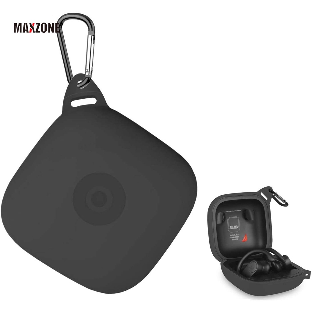Vỏ Bảo Vệ Hộp Sạc Tai Nghe Beats Powerbeats Pro 2019 Bằng Silicon Chống Sốc Chống Thất Lạc Kèm Móc Khóa