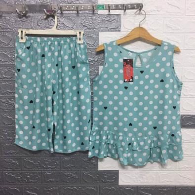❤ Bộ Lửng Tole (lanh) bi 2 da Viền bèo cao cấp
