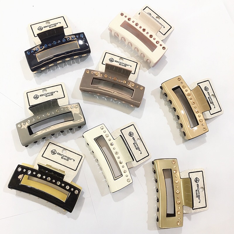 Kẹp tóc cỡ lớn đơn giản phong cách Hàn Quốc nhiều mẫu