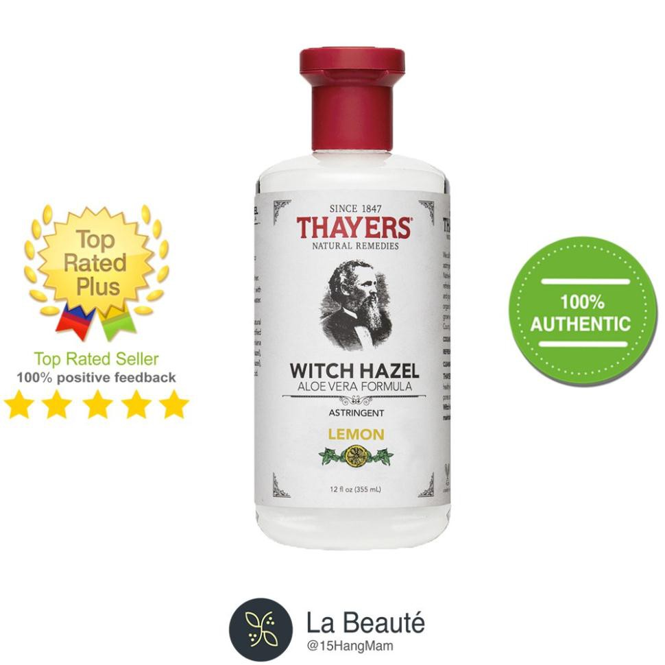 [Hàng Công Ty] Nước Cân Bằng Không Cồn Chanh Vàng - Thayers Witch Hazel Alcohol-Free Toner Lemon 355ml