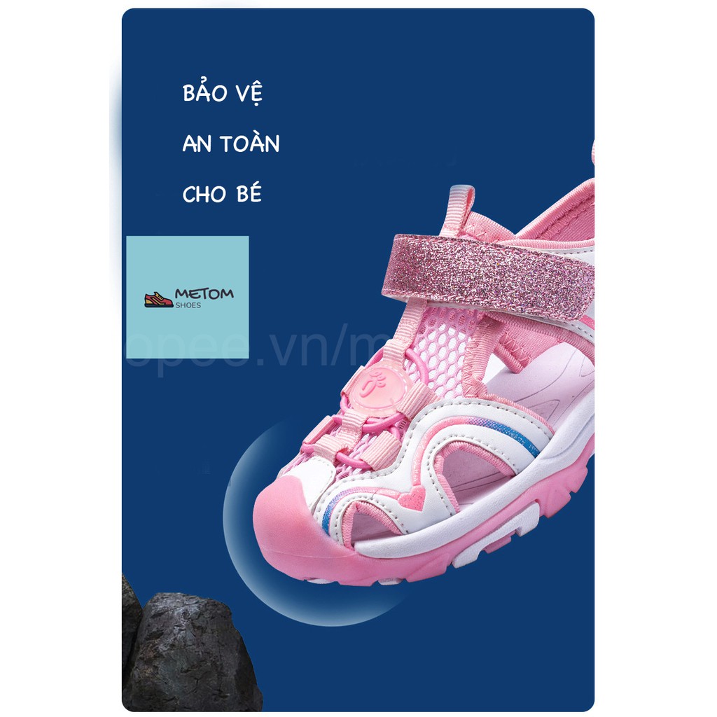 (CÓ SẴN) Giày trẻ em cho bé gái quai hậu rọ mũi 2020 từ 4-16 chống trơn Bền Đẹp Chắc Chắn Mẫu Mới Tuyển Chọn