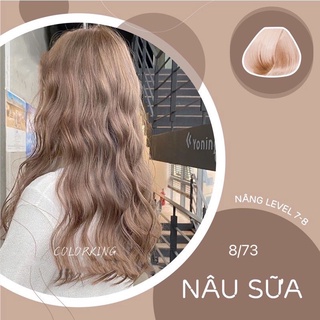 Thuốc nhuộm tóc nâu trà sữa 8/76 Colorking Magic color