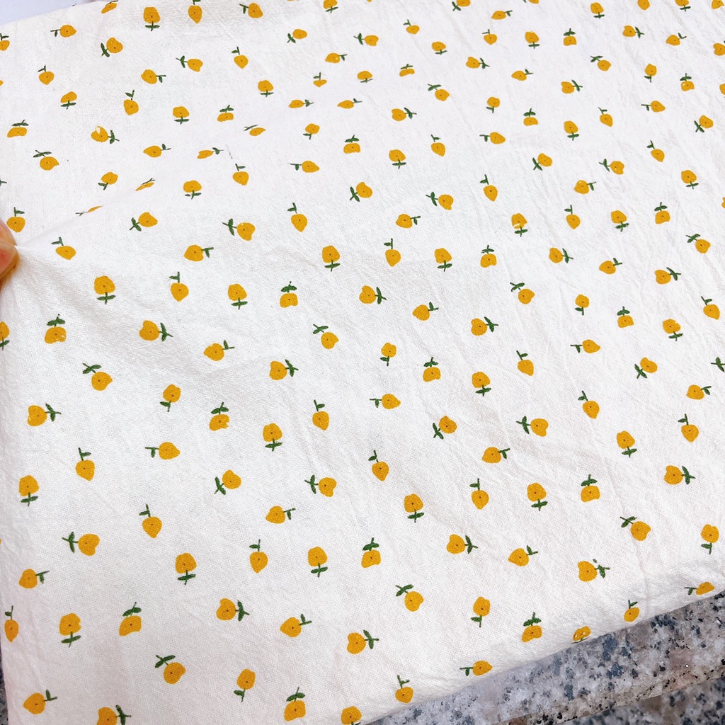 Vải thô cara hoa lê nhí xinh