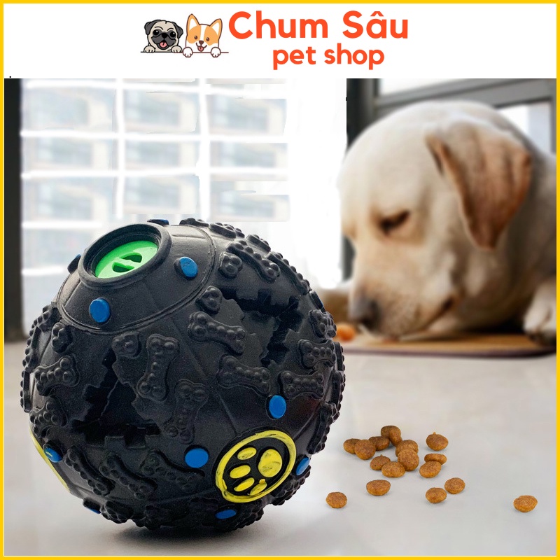 Đồ Chơi Cho Chó Mèo Quả bóng cao su in hình dấu chân